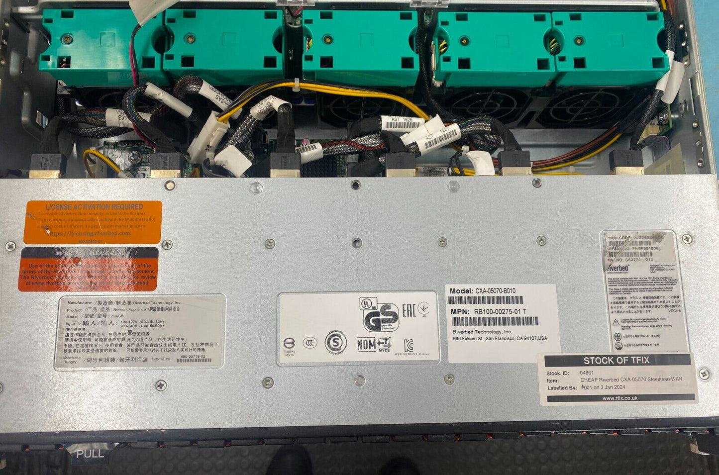 Riverbed CXA-05070 WAN Accelerator 72GB RAM 18TB HDD SSD Ethernet