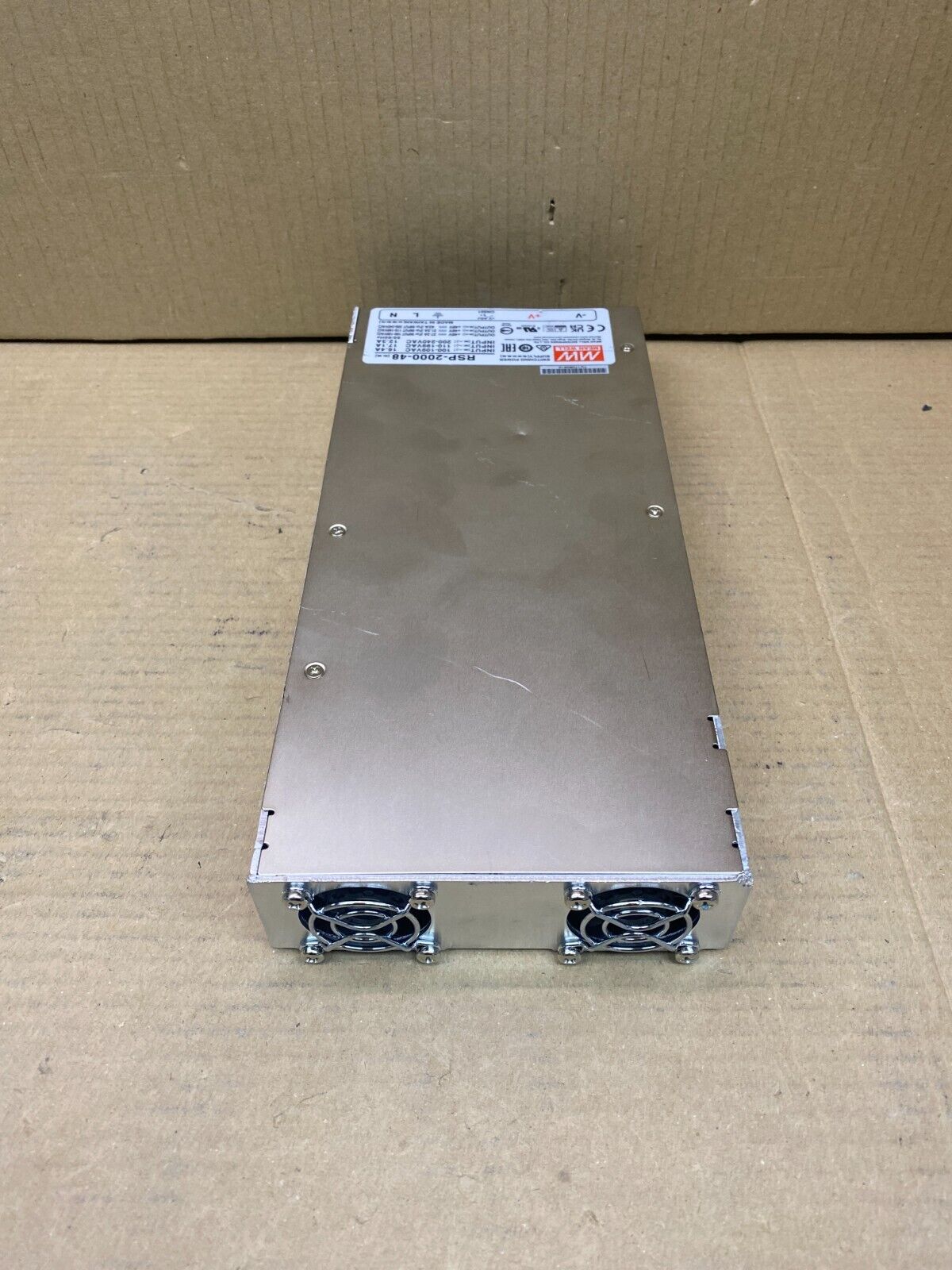MEAN WELL RSP-2000-48 2000W 48V Power Supply PFC Compact 1U Design