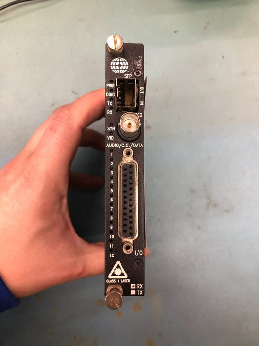 Meridian Fiber Optic Receiver, Multimode SFP Card, Audio Output, Broadcast Use