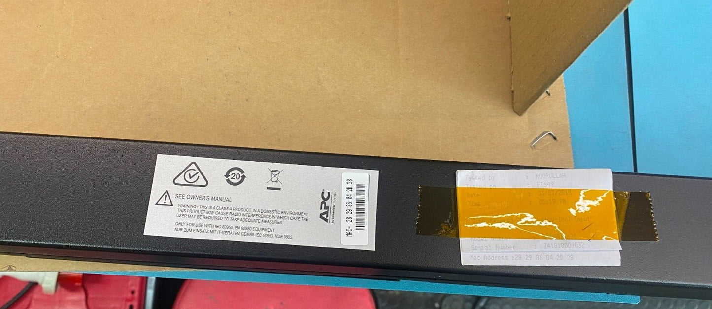 Industrial Metered Rack PDU Schneider APC AP8886 32A 22kW ZeroU 42 Outlets