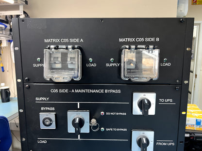 Dual-Side Rack-Mount UPS Bypass Panel, Enhanced Power Distribution