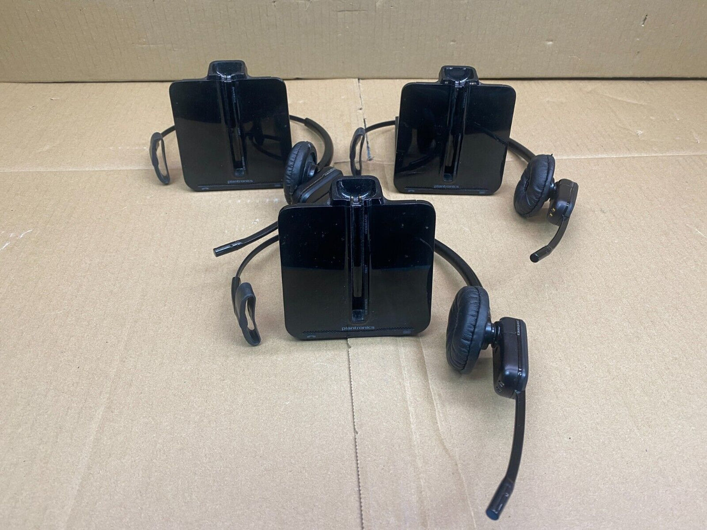 Plantronics C054A Wireless Headset 3-Pack Bluetooth Hands-Free, 100m Range