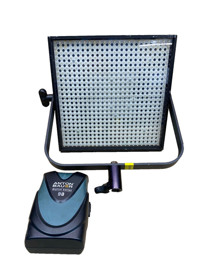 Litepanels 1x1 Flood LED Light 50° 5600K Gold Mount Battery Studio Kit