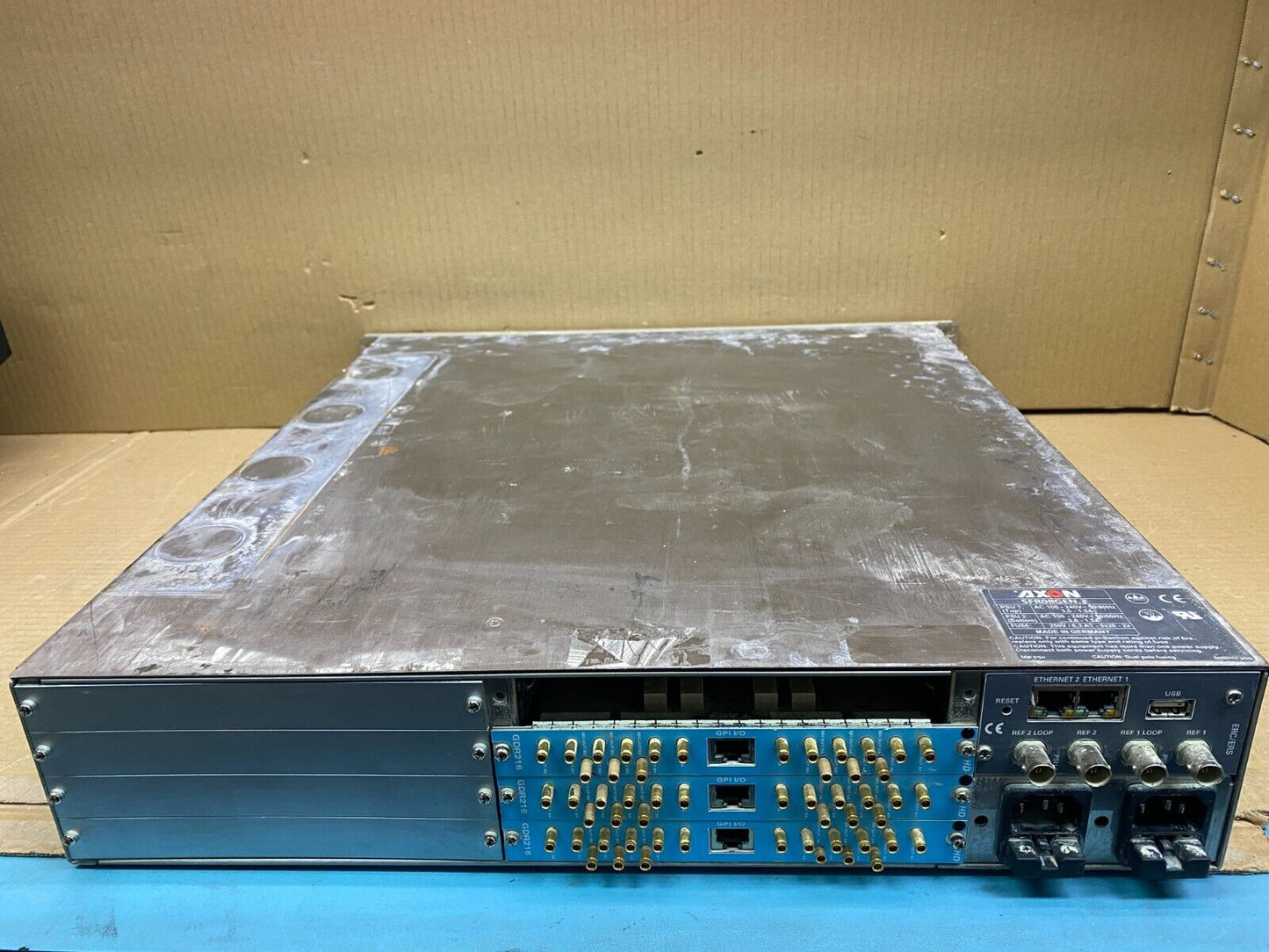 Axon Broadcast 3G HD Modular Frame System SFR-08 Gen3 2 PSU, SDI Ready