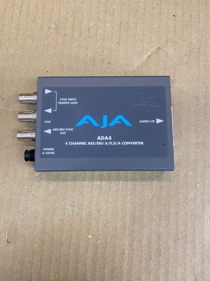 Broadcast Bi-Directional Audio A/D D/A Converter AJA ADA4 XLR 1080p