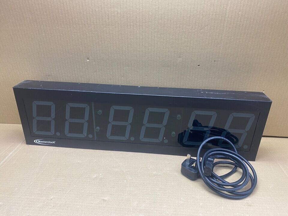 Time Code Clock, Masterclock TCDS46 Broadcast , Bright Display, Ethernet