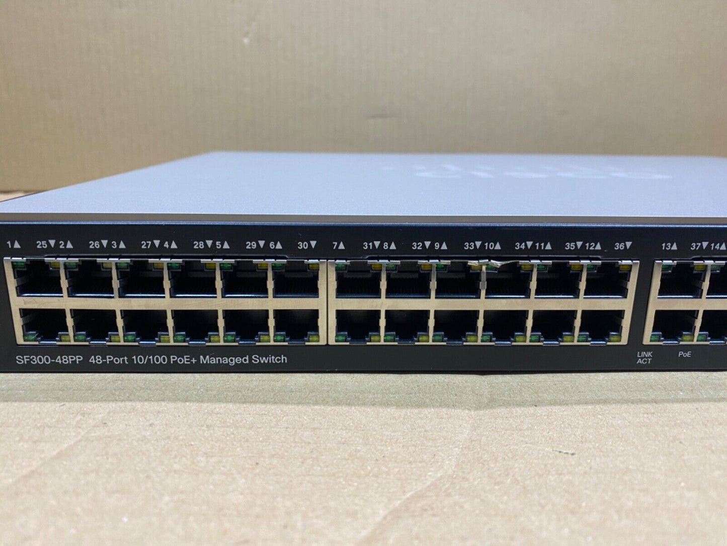 Network Switch PoE Cisco SF300-48PP V03 48-Port 10/100 Rack Mount