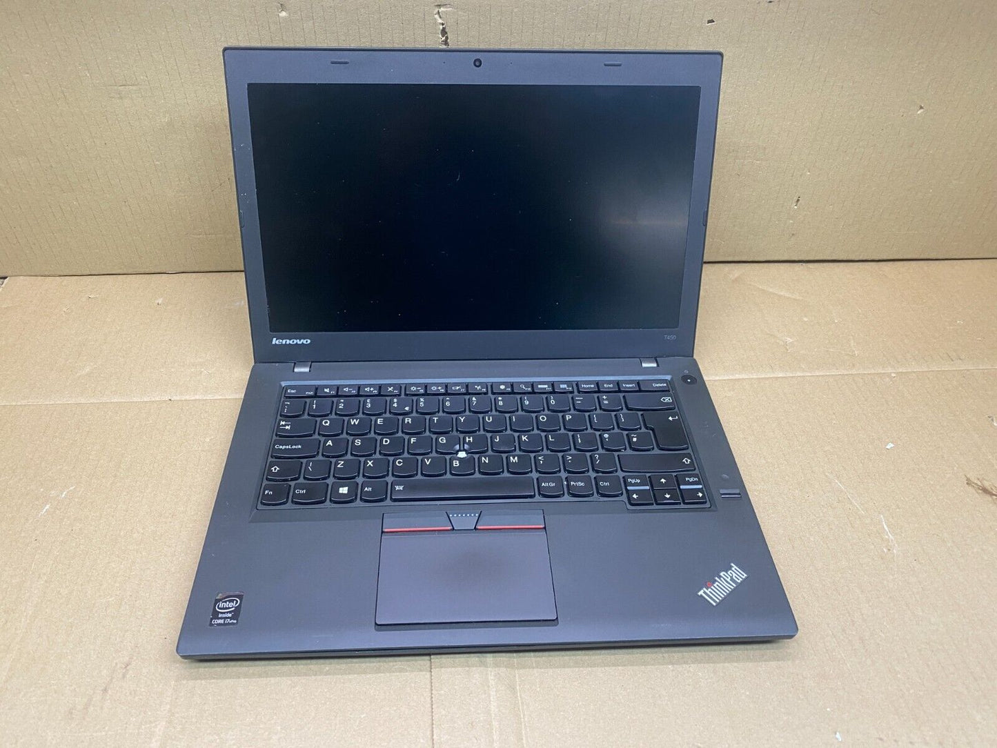 Lenovo ThinkPad T450 14" Laptop i7 8GB RAM 250GB HDD Needs Keyboard Repair