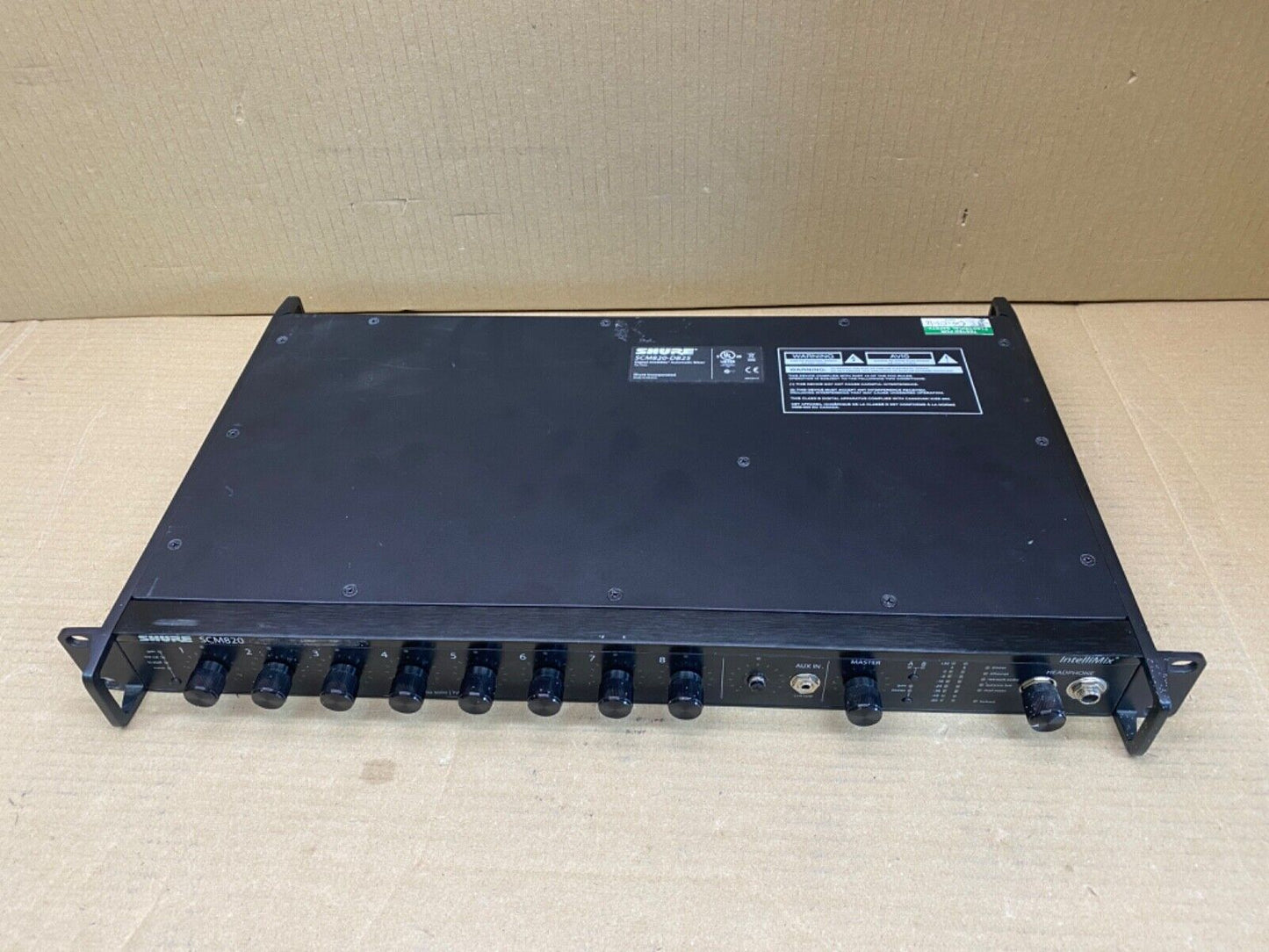 Professional Intellimixer Auto Mixer Shure SCM820 8-Channel Digital