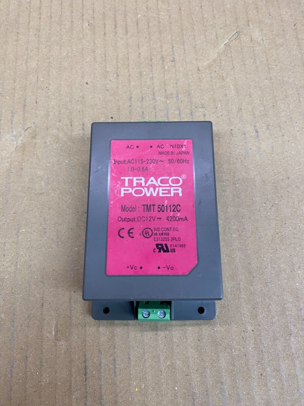 Industrial AC/DC Power Module Traco Power TMT 50112C 50W 112VAC/12VDC